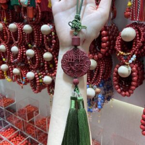 朱砂“出入平安”车挂