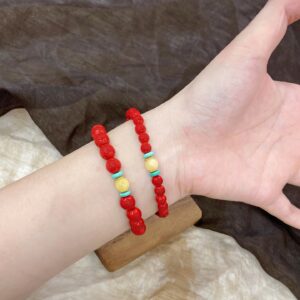 朱砂“红丝绒”手串