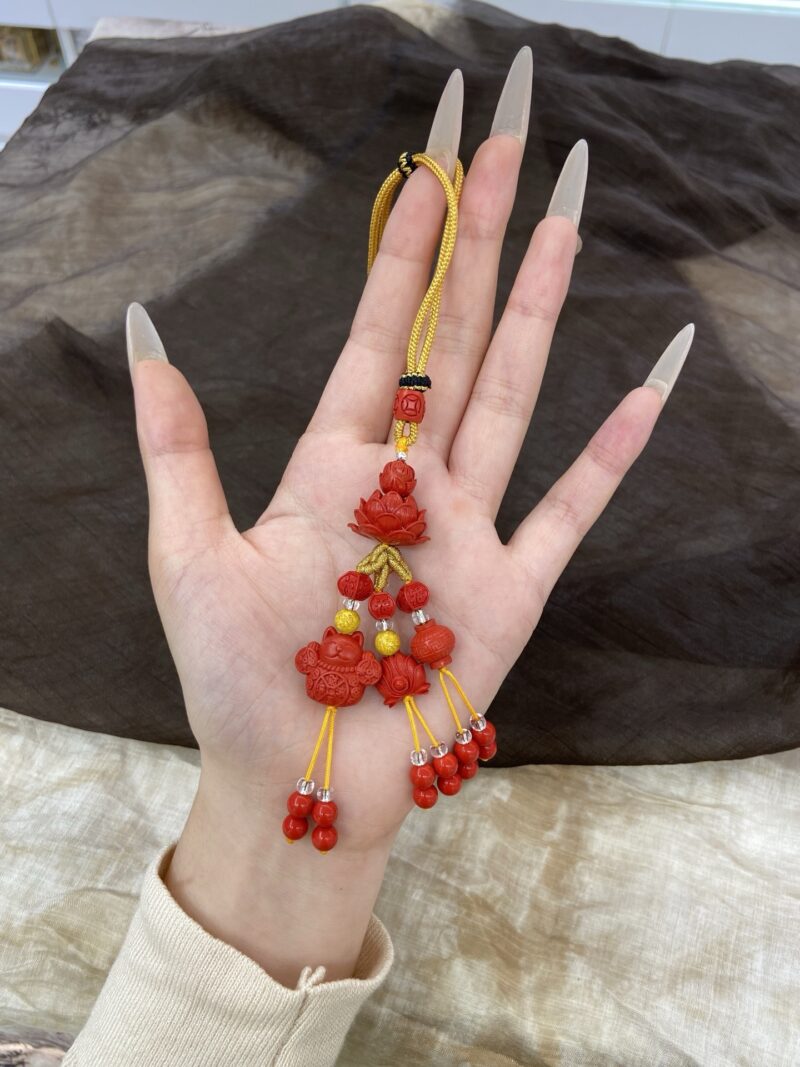 朱砂“好运莲莲”挂件🪷 - 图片 3