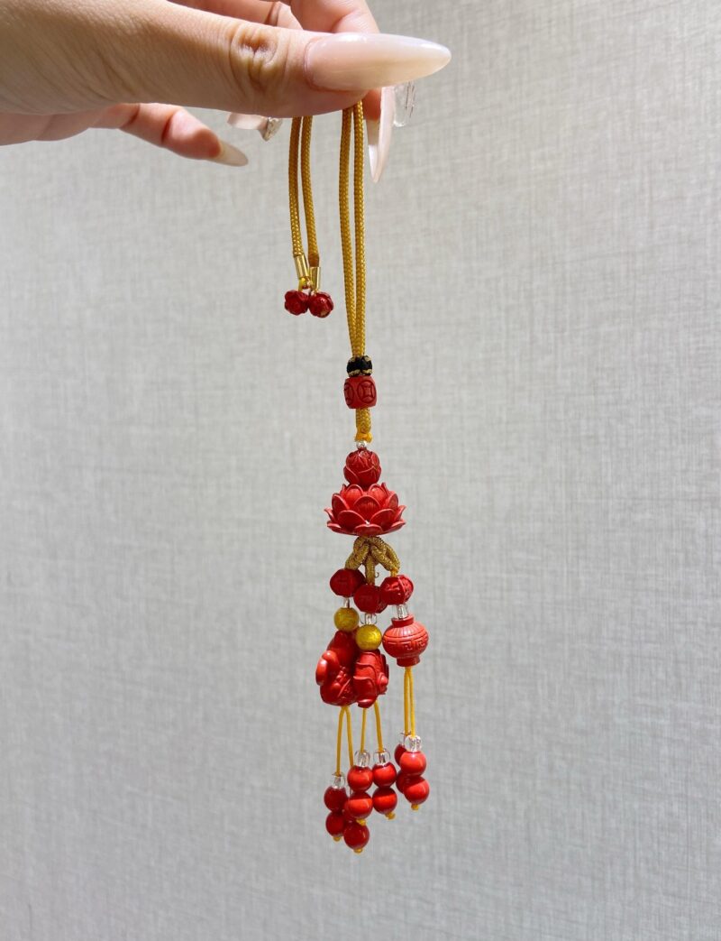 朱砂“好运莲莲”挂件🪷