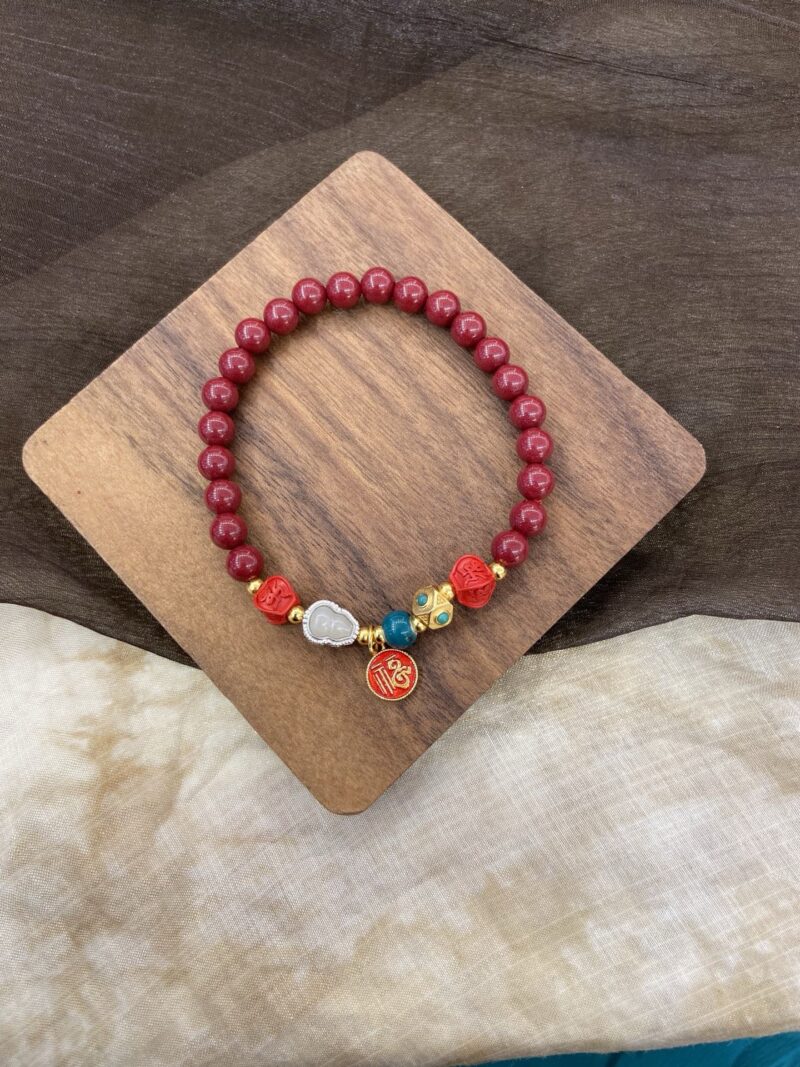 朱砂葫芦“福禄”手串📿 - 图片 2