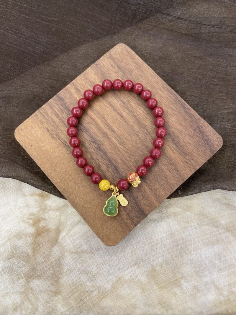 朱砂葫芦“福禄”手串📿 - 图片 3