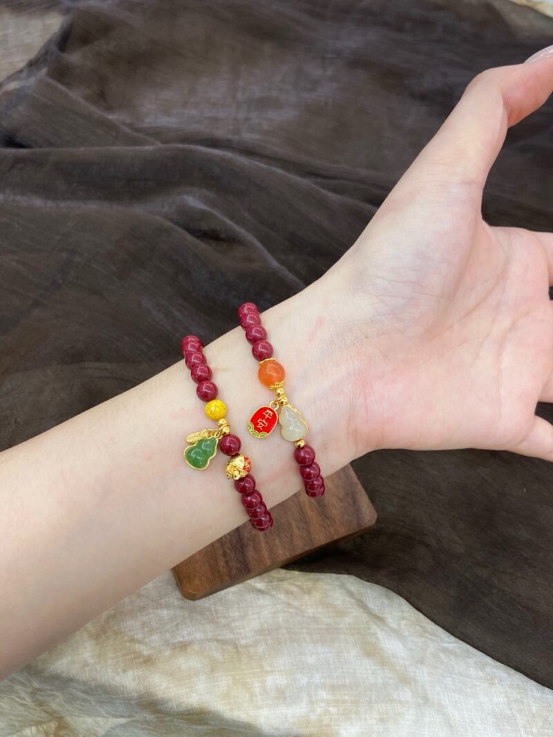 朱砂葫芦“福禄”手串📿 - 图片 6