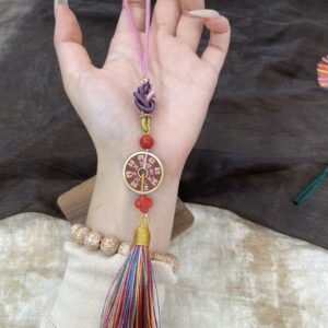 朱砂山鬼花钱挂件、车挂