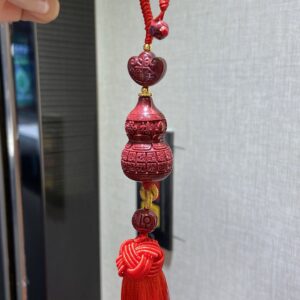 朱砂“百福”葫芦挂件